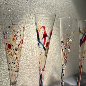 Colorful Handcrafted Glass Art Set